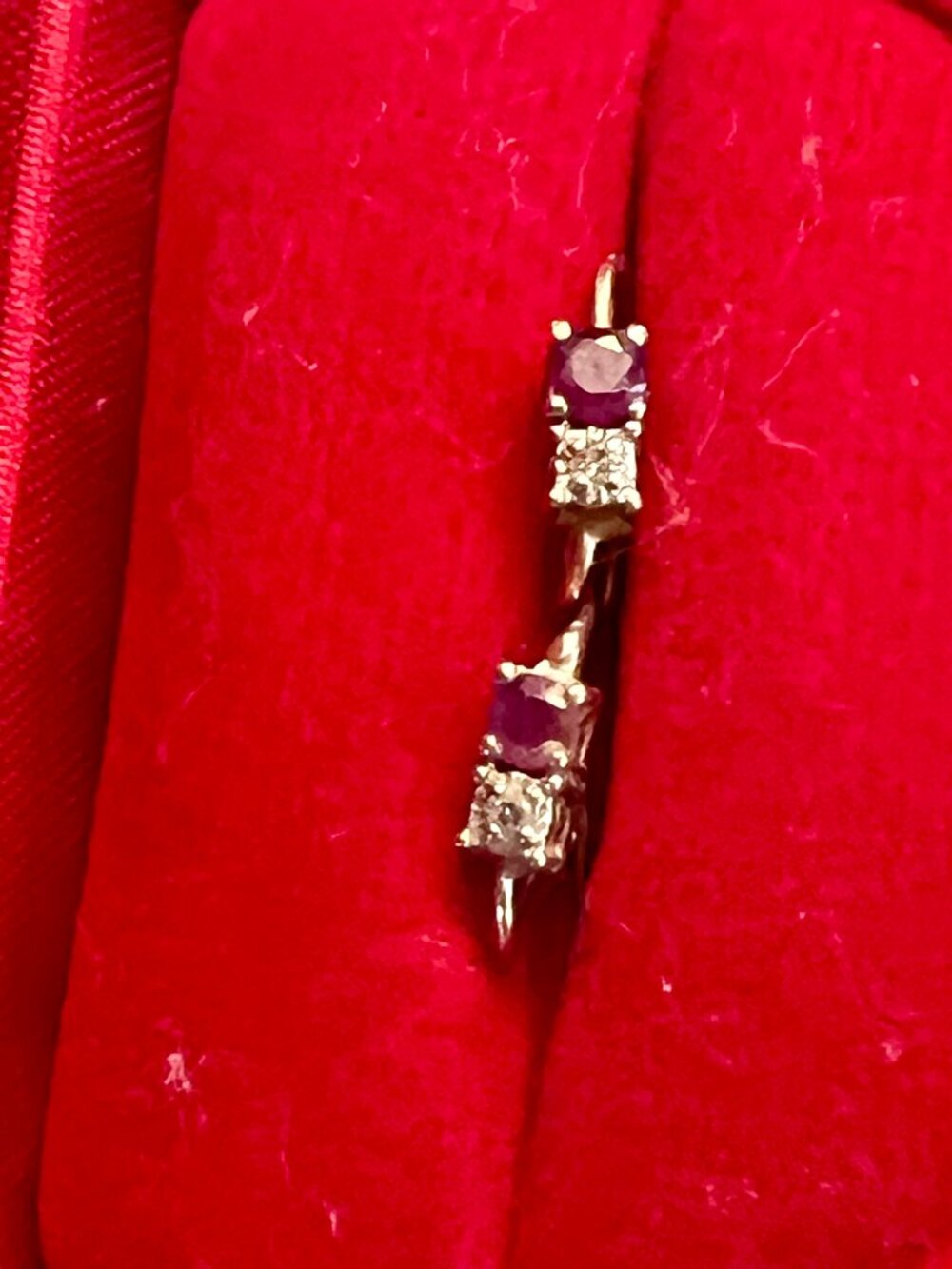 14K Small Rudy Diamond Earring Wires